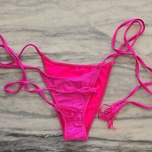 Minimale Animale Sprakle Vibrant Pink Bikini Bottom